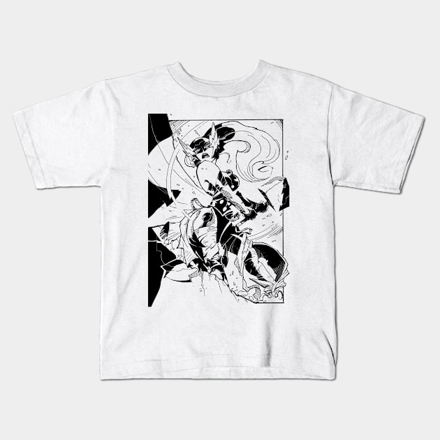 Thor Jane Foster Kids T-Shirt by JohnyBlazzze